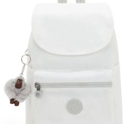 Kipling Ezra White Backpack with Adjustable Straps New Without Tags