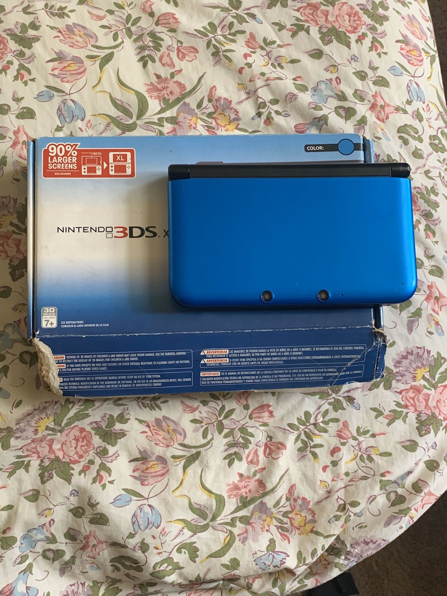 Modded Mario Nintendo 3ds XL ( LIKE NEW )