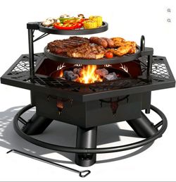 Bali Outdoors Fire Pit with Grill