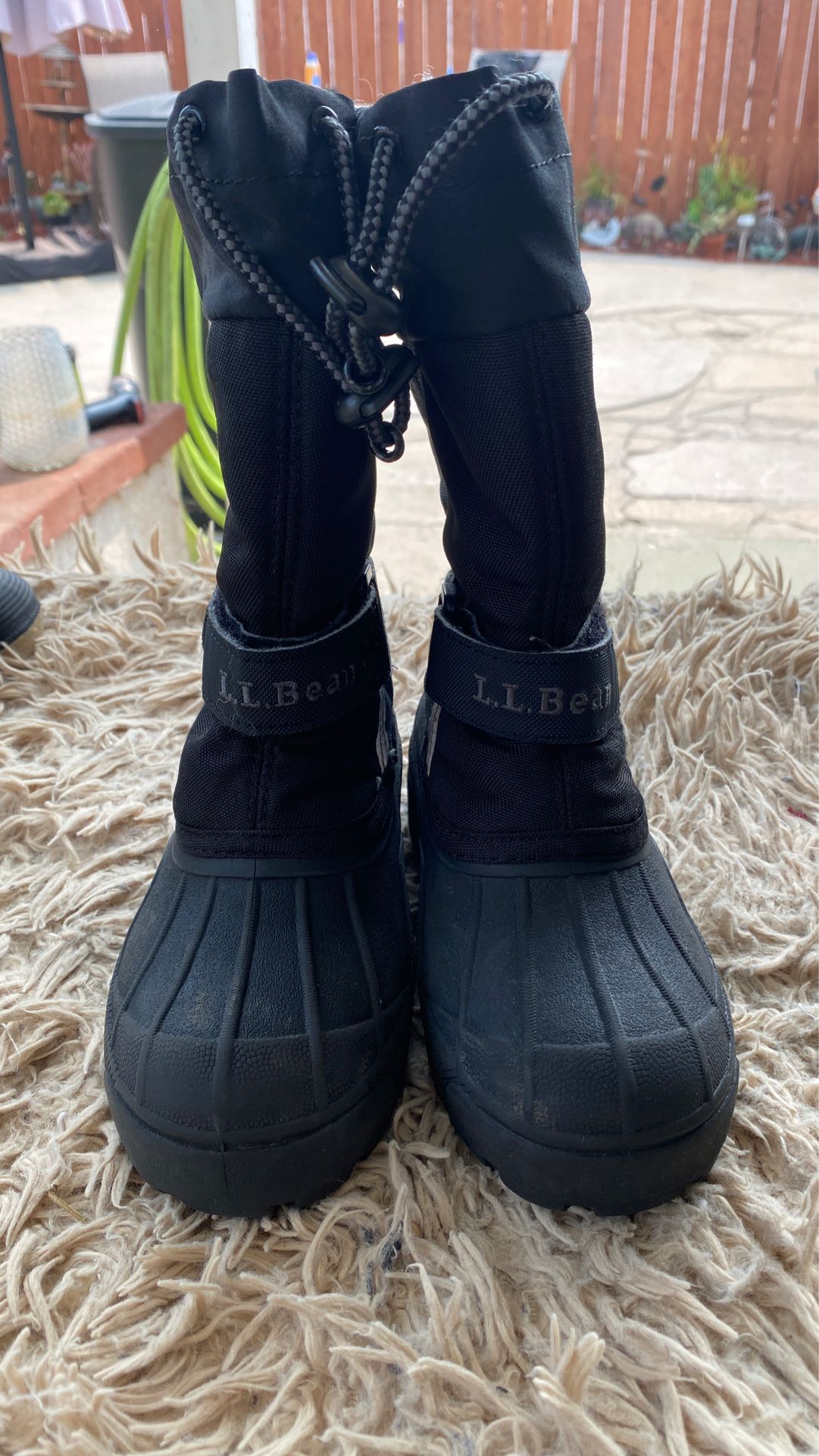 L.L Bean Kids rain snow boots size 10