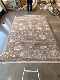 Handmade Turkish Oushak Wool Rug – 8.3’ x 10.2’