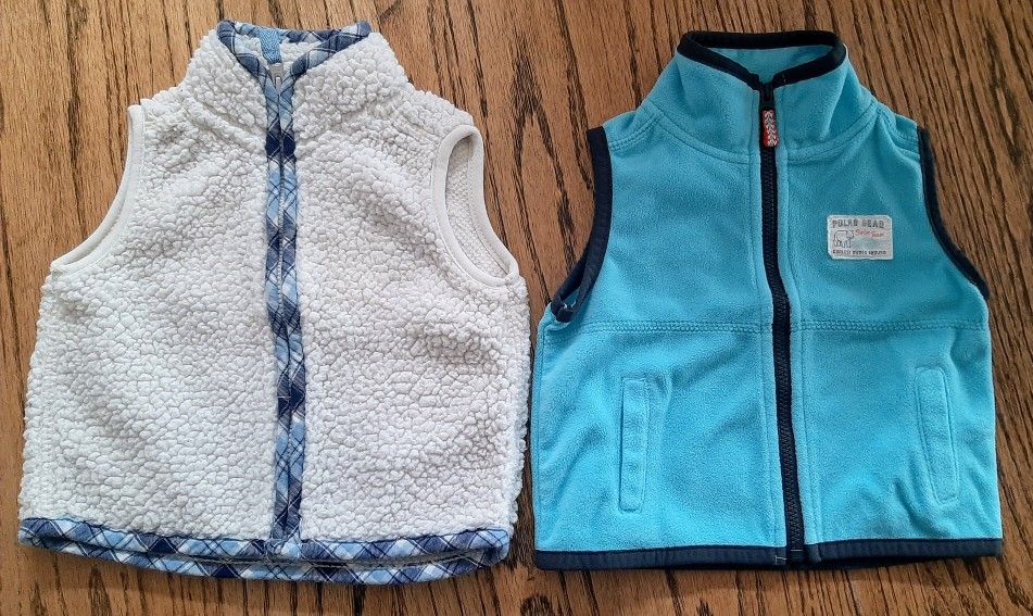 6 Mo Boys Winter Vests 2 Piece