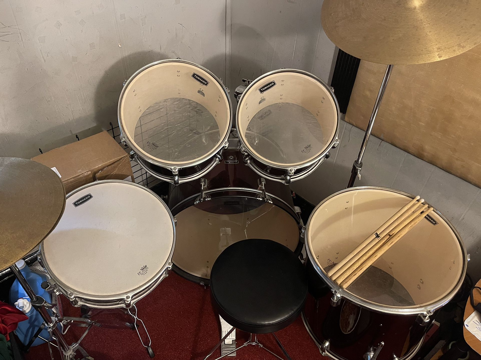 Drum Set With So Stick Sets 