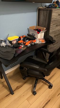 Desk and chair