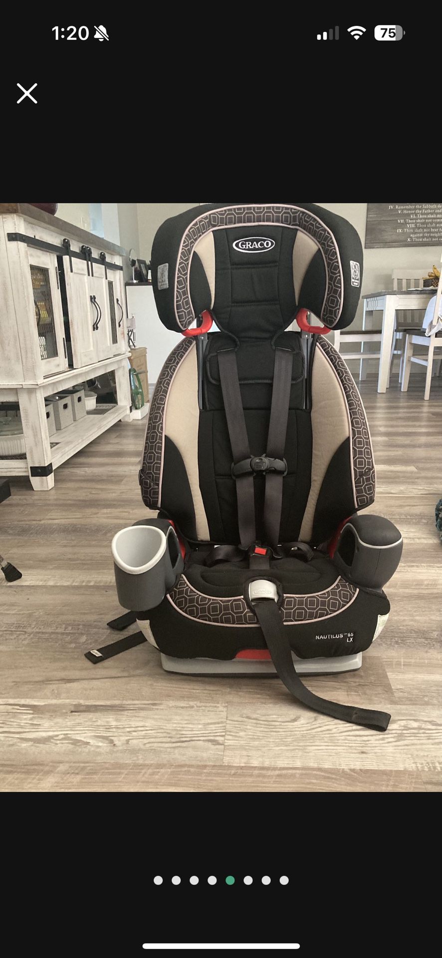 Graco Nautilus 65 LX Booster with Back
