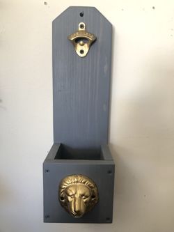 Wooden Wall Mounted Bottle Opener