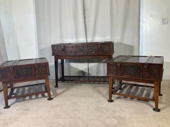 ASHLEY FURNITURE 3 Piece Living Room Tables / End Tables & Sofa Table