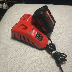 Milwaukee New Battery Charger And Battery M18