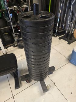 Gpi 25lbs weight plates Olympic workout fitness gym equipment