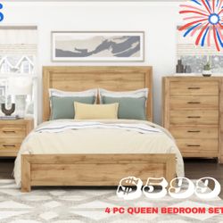 🇺🇸 4 PC QUEEN BEDROOM🇺🇸