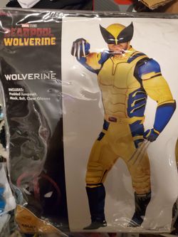 Marvel Wolverine Adult mens Costume size large