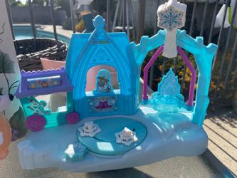 Little people frozen ice skating ring
