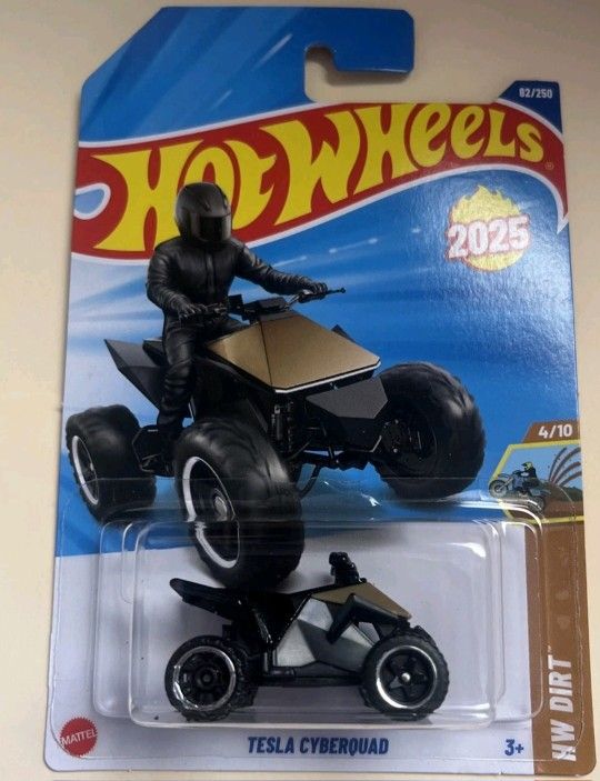 2025 Hot Wheels Tesla Cyberquad GOLD