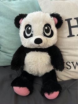 BUILD A BEAR PLUSH PANDA BEAR AND RED SHOES
