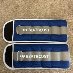 Ankle Wrist Weights blue a pair of 8lb (4 lb each)