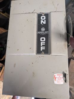 Safety switch box 60A/240vac/250/vdc
