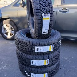 Chevrolet Colorado tires new Goodyear Wrangler All Terrain 255/70R17 $670 set of four install mount and balance