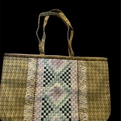 Bamboo Weave Style Fashion Tote Bag