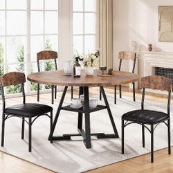 5 Pc. Dinette Set Table & 4 Chairs 