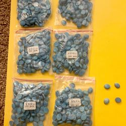 Blue Turquoise 8x10 Mm Cabochon For Jewelry Ring Pendant Making 20 Piece Lot