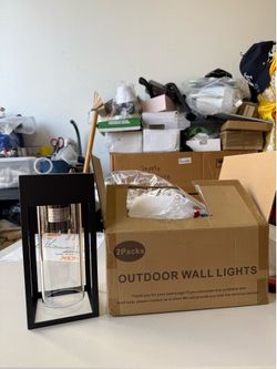 2 Pack Outdoor Wall Lights Dusk to Dawn Sensor