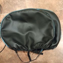 Neon Blue Glow Headrest Covers