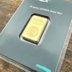 10g Gold Bar – 24k Pure Gold (APMEX – Sealed)