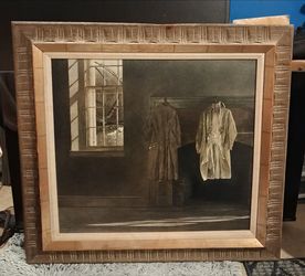 Vintage framed art "The Quaker"