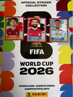 red and pink border fifa panini stickers. no trades. price negotiable