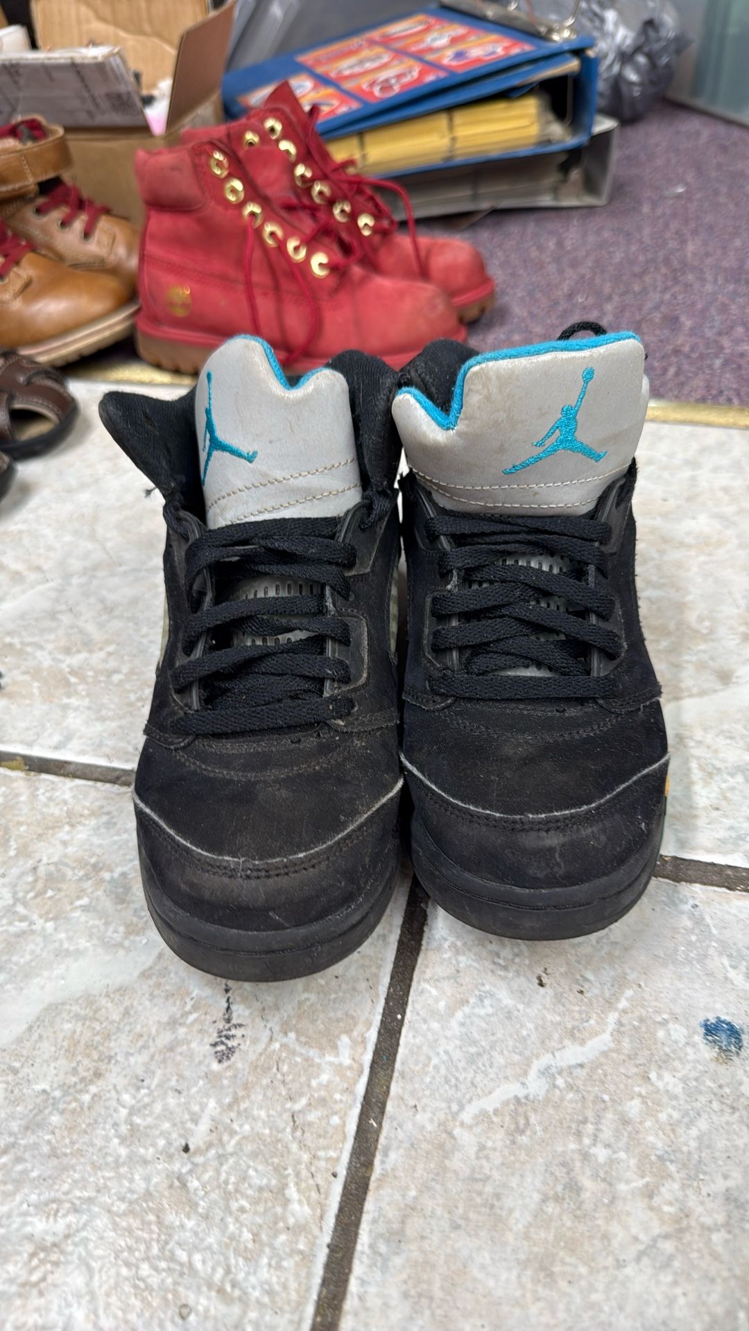 Jordan5s Aqua Size 1.5 Youth