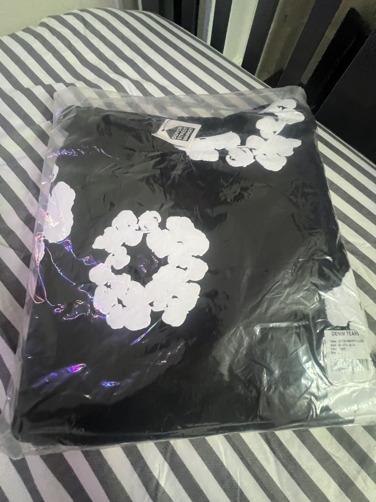 denim tears hoodie, size medium