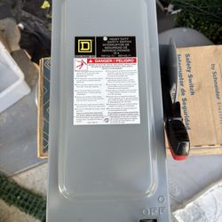 Square D - Disconnect/ Safety Switch Box 