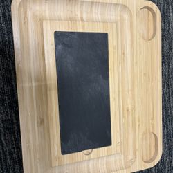 Bamboo picnic cutting board serving tray