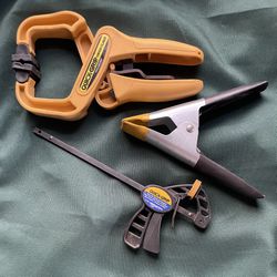 Irwin Quick Grip Clamps (2) & Valley Hand Clamp (1)