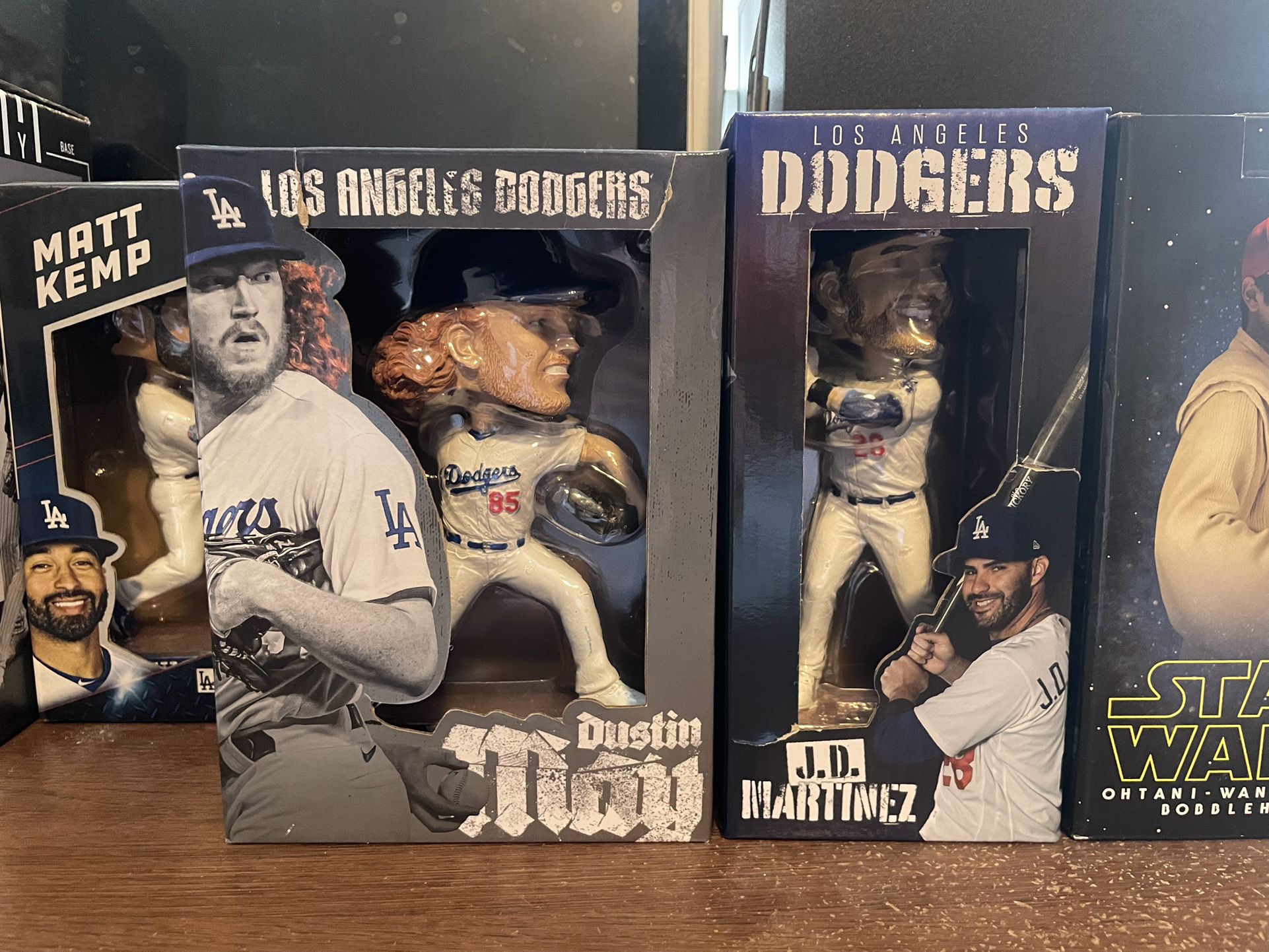 J.D Martinez and Dustin May Dodgers Bobblehead
