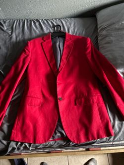 Men’s red suit jacket