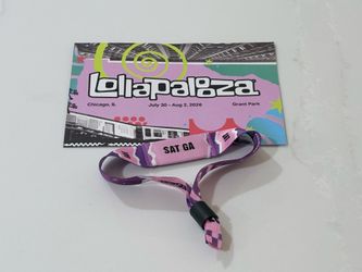 Saturday Lollapalooza GA Wristband