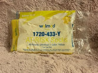 Welmed Universal At Risk Yellow Socks