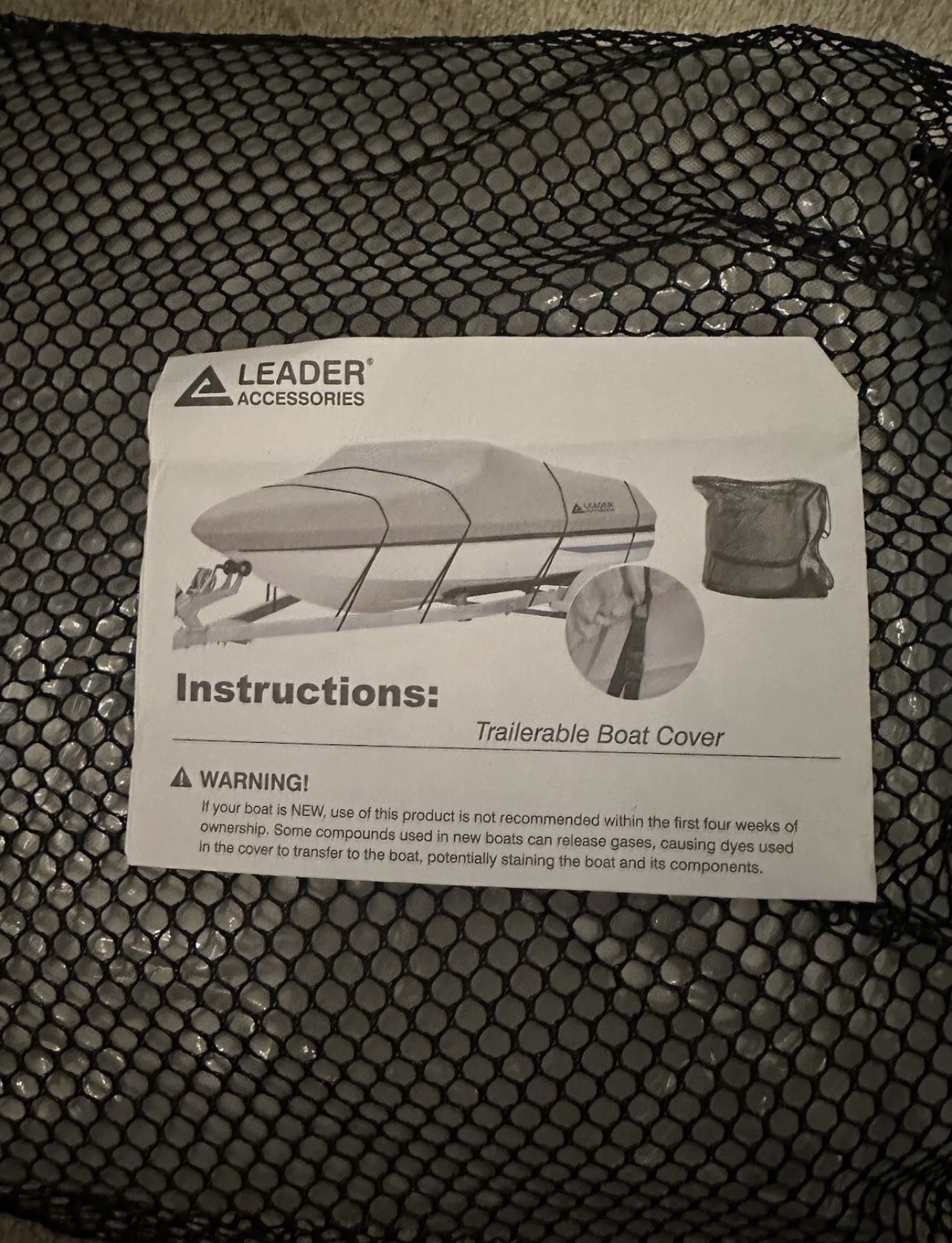 Leader Accessories Boat Cover 16.5-18 Feet Long 