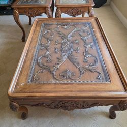 Coffee table and side tables 