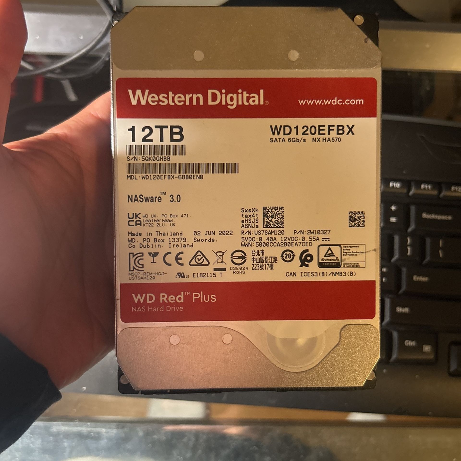 Western Digital 12tb Hard Drive