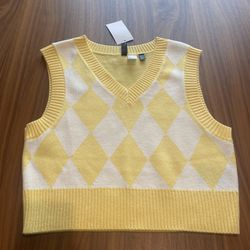 Yellow Sweater Vest (S) 