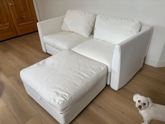 Couch with ottoman