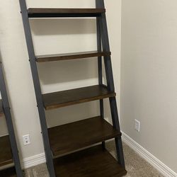 Wooden Grey/brown Ladder Shelf