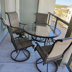 Patio Set With 4 Chairs