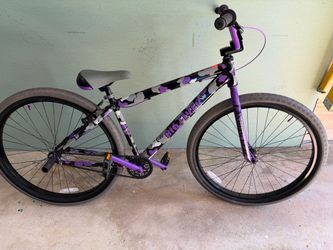 SE Purple Camo Big Flyer 29 inch BMX Bike