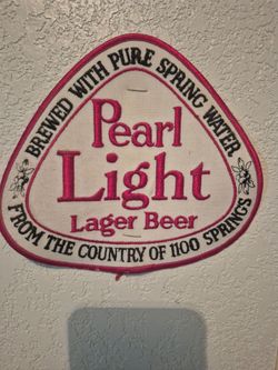 Pearl Light Lager Beer Embroidered Patch