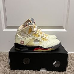 Off-White x Air Jordan 5 SP 'Sail'