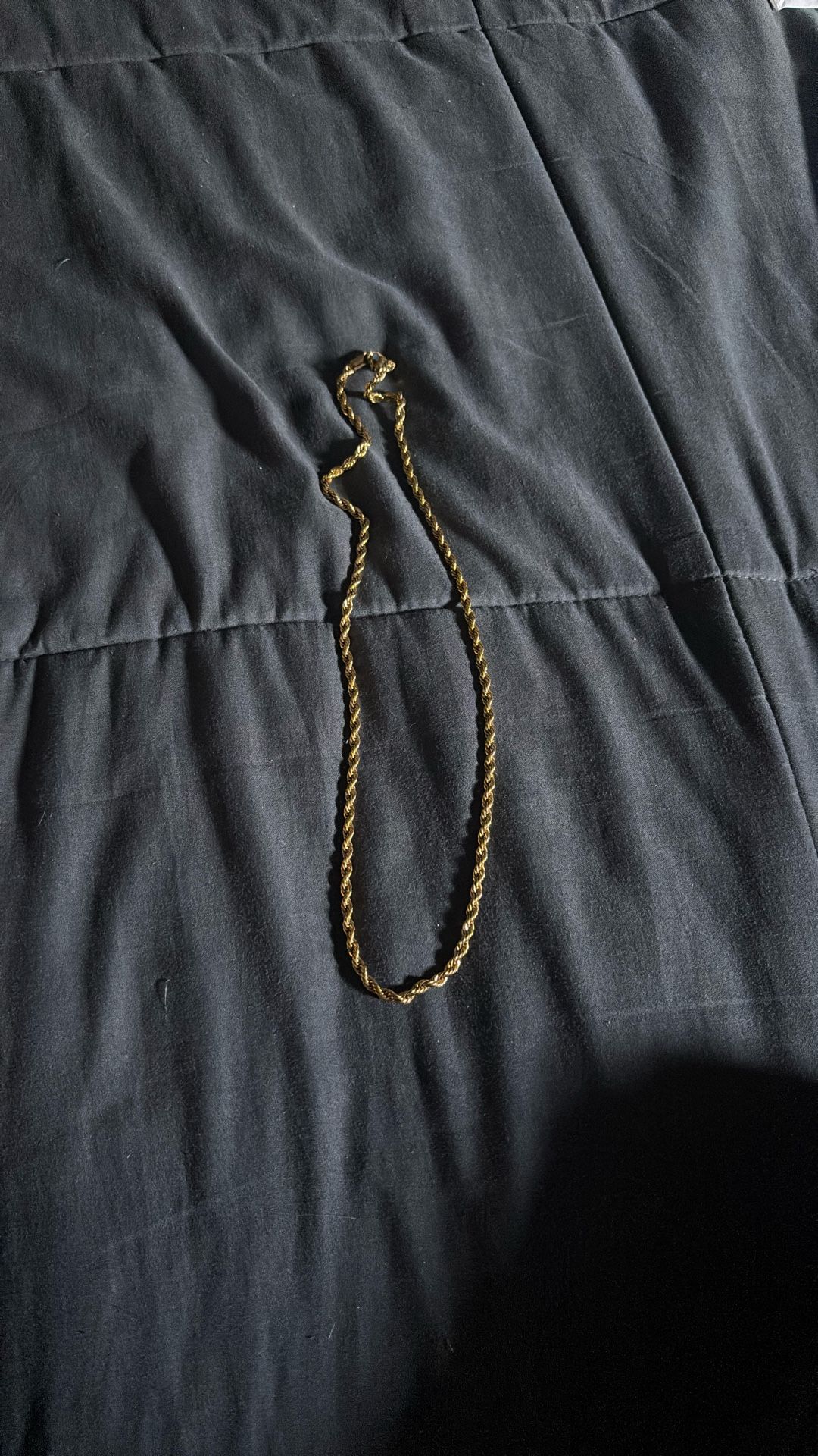 gold Plated Rope Chain
