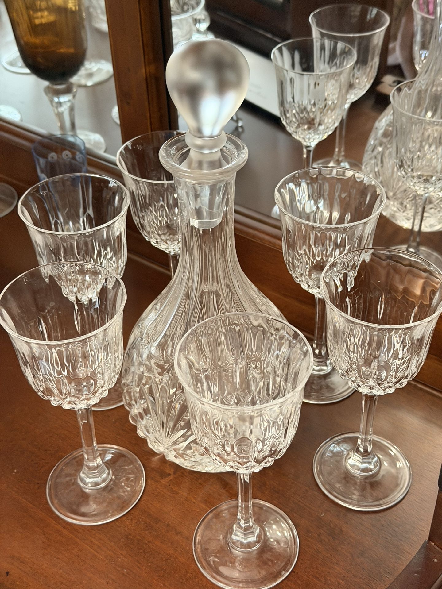 Juego De Copas De Cristal